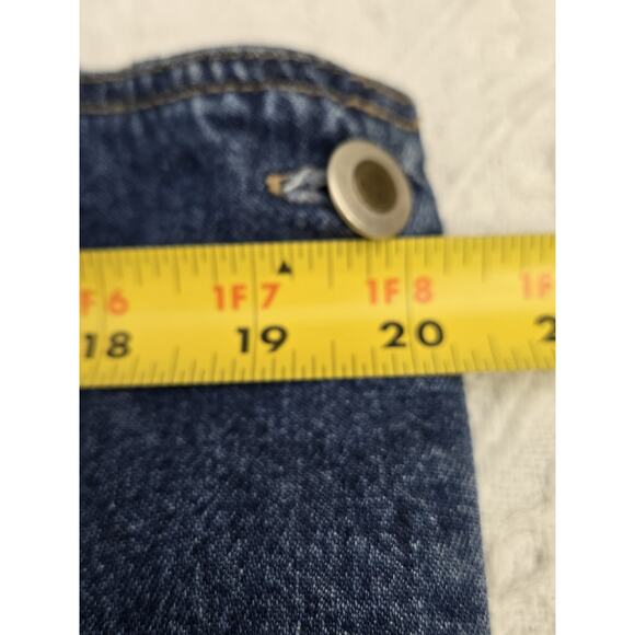 Original Ty Wear Denim Romper Dress Embroidered BirdHouse Pattern Vintage Sz 14 - Picture 4 of 8